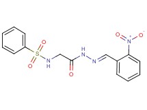 N-{2-[2-(2-nitrobenzylidene)hydrazino]-2-oxoethyl}benzenesulfonamide