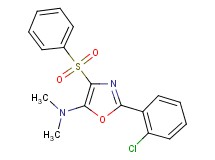 2-(2-chlorophenyl)-N,N-dimethyl-4-(phenylsulfonyl)-1,3-oxazol-5-amine