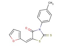 5-(2-furylmethylene)-3-(4-methylphenyl)-2-thioxo-1,3-thiazolidin-4-one