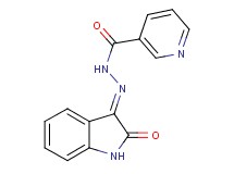 N'-(2-oxo-1,2-dihydro-3H-indol-3-ylidene)nicotinohydrazide