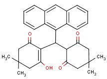 2-[9-anthryl(2-hydroxy-4,4-dimethyl-6-oxo-1-cyclohexen-1-yl)methyl]-5,5-dimethyl-1,3-cyclohexanedione