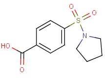 4-(1-pyrrolidinylsulfonyl)benzoic acid