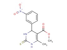 methyl 6-methyl-4-(3-nitrophenyl)-2-thioxo-1,2,3,4-tetrahydro-5-pyrimidinecarboxylate