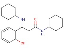 N-cyclohexyl-3-(cyclohexylamino)-3-(2-hydroxyphenyl)propanamide
