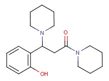 2-(3-oxo-1,3-di-1-piperidinylpropyl)phenol