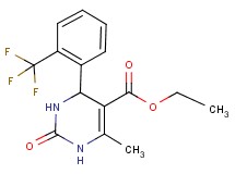 ethyl 6-methyl-2-oxo-4-[2-(trifluoromethyl)phenyl]-1,2,3,4-tetrahydro-5-pyrimidinecarboxylate