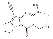 ethyl 7-cyano-6-{[(dimethylamino)methylene]amino}-2,3-dihydro-1H-pyrrolizine-5-carboxylate