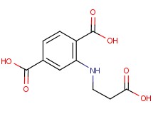 2-[(2-carboxyethyl)amino]terephthalic acid