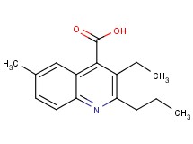 3-ethyl-6-methyl-2-propyl-4-quinolinecarboxylic acid