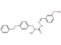 2-[4-(benzyloxy)phenoxy]-N'-(3-methoxybenzylidene)propanohydrazide