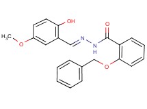 2-(benzyloxy)-N'-(2-hydroxy-5-methoxybenzylidene)benzohydrazide
