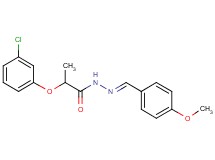 2-(3-chlorophenoxy)-N'-(4-methoxybenzylidene)propanohydrazide