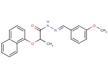 N'-(3-methoxybenzylidene)-2-(1-naphthyloxy)propanohydrazide