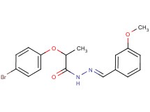 2-(4-bromophenoxy)-N'-(3-methoxybenzylidene)propanohydrazide