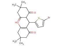 2-[(5-bromo-2-thienyl)(2-hydroxy-4,4-dimethyl-6-oxo-1-cyclohexen-1-yl)methyl]-5,5-dimethyl-1,3-cyclohexanedione