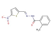 2-methyl-N'-[(5-nitro-2-thienyl)methylene]benzohydrazide