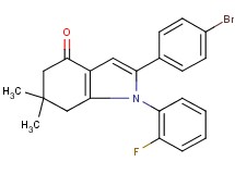 2-(4-bromophenyl)-1-(2-fluorophenyl)-6,6-dimethyl-1,5,6,7-tetrahydro-4H-indol-4-one