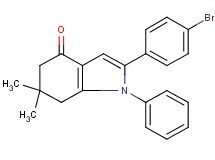 2-(4-bromophenyl)-6,6-dimethyl-1-phenyl-1,5,6,7-tetrahydro-4H-indol-4-one