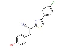 2-[4-(4-chlorophenyl)-1,3-thiazol-2-yl]-3-(4-hydroxyphenyl)acrylonitrile