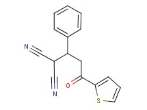 [3-oxo-1-phenyl-3-(2-thienyl)propyl]malononitrile