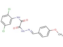 N-(2,5-dichlorophenyl)-2-[2-(4-methoxybenzylidene)hydrazino]-2-oxoacetamide