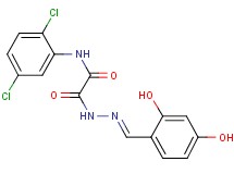 N-(2,5-dichlorophenyl)-2-[2-(2,4-dihydroxybenzylidene)hydrazino]-2-oxoacetamide