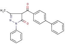 4-(4-biphenylylcarbonyl)-5-methyl-2-phenyl-2,4-dihydro-3H-pyrazol-3-one