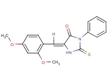 5-(2,4-dimethoxybenzylidene)-3-phenyl-2-thioxo-4-imidazolidinone