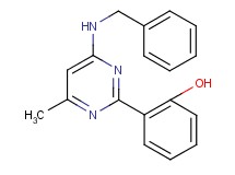 2-[4-(benzylamino)-6-methyl-2-pyrimidinyl]phenol