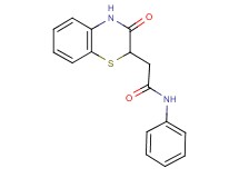 2-(3-oxo-3,4-dihydro-2H-1,4-benzothiazin-2-yl)-N-phenylacetamide