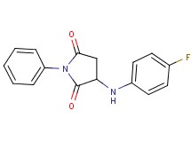 3-[(4-fluorophenyl)amino]-1-phenyl-2,5-pyrrolidinedione