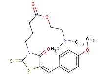 2-(dimethylamino)ethyl 4-[5-(4-methoxybenzylidene)-4-oxo-2-thioxo-1,3-thiazolidin-3-yl]butanoate hydrochloride