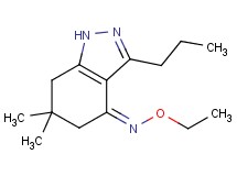 6,6-dimethyl-3-propyl-1,5,6,7-tetrahydro-4H-indazol-4-one O-ethyloxime