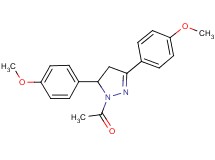 1-acetyl-3,5-bis(4-methoxyphenyl)-4,5-dihydro-1H-pyrazole