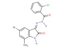 N'-(5-bromo-7-methyl-2-oxo-1,2-dihydro-3H-indol-3-ylidene)-2-chlorobenzohydrazide