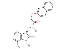 N'-(1,7-dimethyl-2-oxo-1,2-dihydro-3H-indol-3-ylidene)-2-(2-naphthyloxy)acetohydrazide