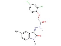 2-(2,4-dichlorophenoxy)-N'-(5-methyl-2-oxo-1,2-dihydro-3H-indol-3-ylidene)acetohydrazide