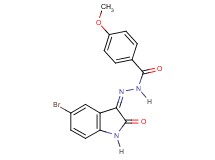 N'-(5-bromo-2-oxo-1,2-dihydro-3H-indol-3-ylidene)-4-methoxybenzohydrazide