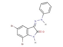 5,7-dibromo-1H-indole-2,3-dione 3-(phenylhydrazone)