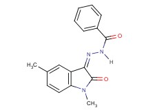 N'-(1,5-dimethyl-2-oxo-1,2-dihydro-3H-indol-3-ylidene)benzohydrazide
