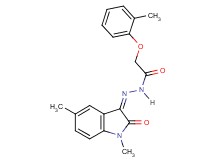 N'-(1,5-dimethyl-2-oxo-1,2-dihydro-3H-indol-3-ylidene)-2-(2-methylphenoxy)acetohydrazide