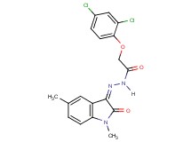 2-(2,4-dichlorophenoxy)-N'-(1,5-dimethyl-2-oxo-1,2-dihydro-3H-indol-3-ylidene)acetohydrazide