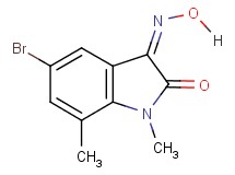 5-bromo-1,7-dimethyl-1H-indole-2,3-dione 3-oxime