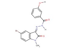 N'-(5-bromo-1-methyl-2-oxo-1,2-dihydro-3H-indol-3-ylidene)-3-hydroxybenzohydrazide