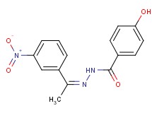 4-hydroxy-N'-[1-(3-nitrophenyl)ethylidene]benzohydrazide