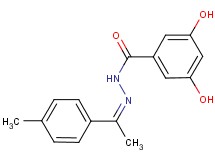 3,5-dihydroxy-N'-[1-(4-methylphenyl)ethylidene]benzohydrazide