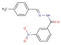 N'-(4-methylbenzylidene)-3-nitrobenzohydrazide