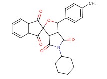 5-cyclohexyl-3-(4-methylphenyl)-3a,6a-dihydrospiro[furo[3,4-c]pyrrole-1,2'-indene]-1',3',4,6(3H,5H)-tetrone