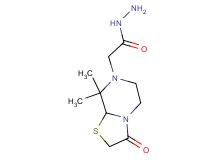 2-(8,8-dimethyl-3-oxohexahydro-7H-[1,3]thiazolo[3,2-a]pyrazin-7-yl)acetohydrazide