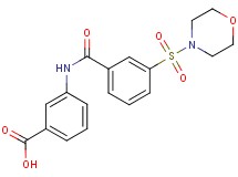 3-{[3-(4-morpholinylsulfonyl)benzoyl]amino}benzoic acid